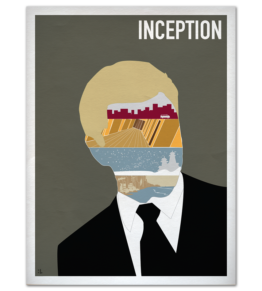Drive minimalist movie poster print - Hunter Langston Design